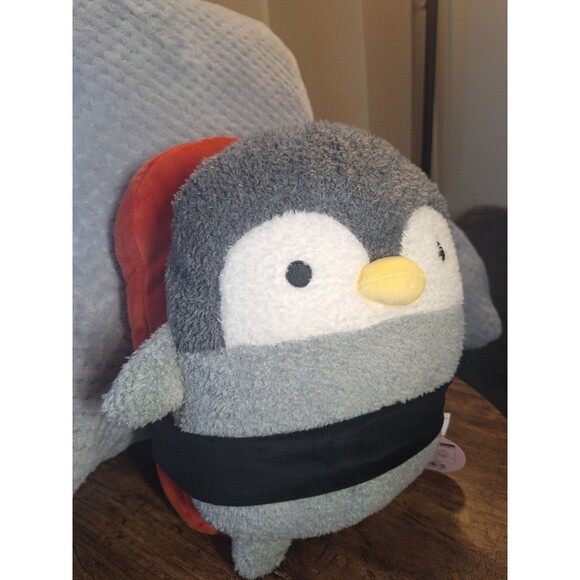 Takashoji Grey Penguin Tuna Sushi Plush 14-inch Round1 - Picture 1 of 5